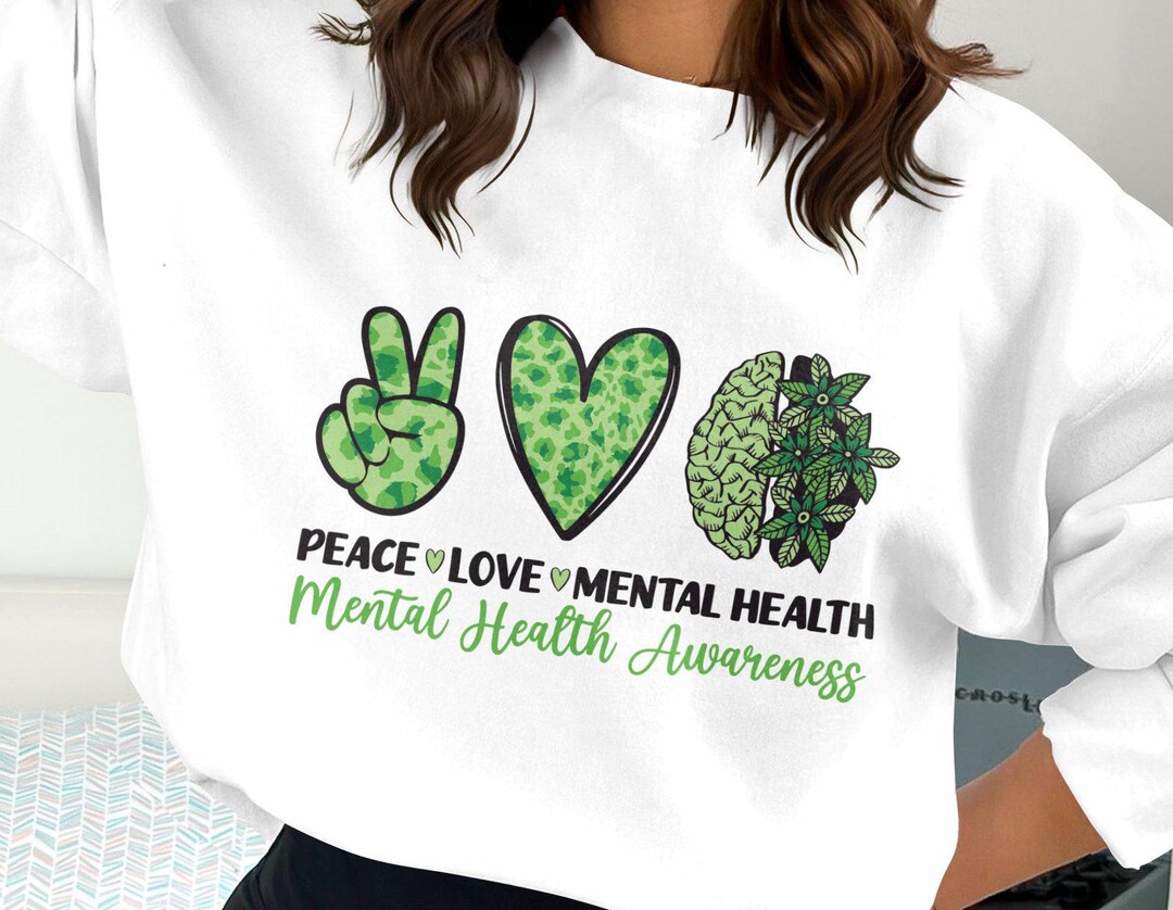 Peace Love Mental Health Svg Png, Mental Health Awareness Png Svg ...
