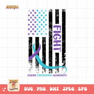 Suicide Prevention Flag Svg, Suicide Prevention Awareness Svg Png, Suicide Prevention Month Svg Cricut Sublimation