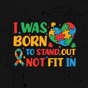 Autism Awareness Svg Png: Puzzle Ribbon Design (Digital Download)