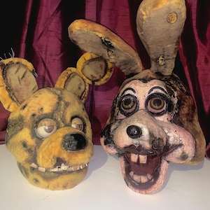CUSTOM Five Nights at Freddy&#39;s Fursuit Heads (Wearable) Masks in photos are for advertising purposes and are no-longer for sale.