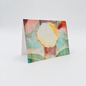 Abstrakcyjna kartka okolicznościowa z motywem natury – pusta w środku | Oryginalna reprodukcja malarstwa tuszem | Artykuły piśmiennicze Fine Art autorstwa Funabashi Studio