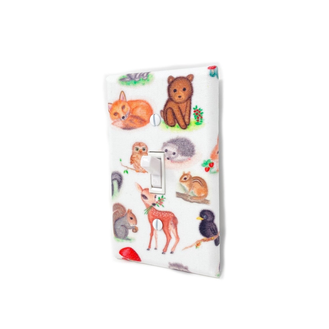 Woodland Animals Light Switch Cover Forest Animals Woodland Etsy