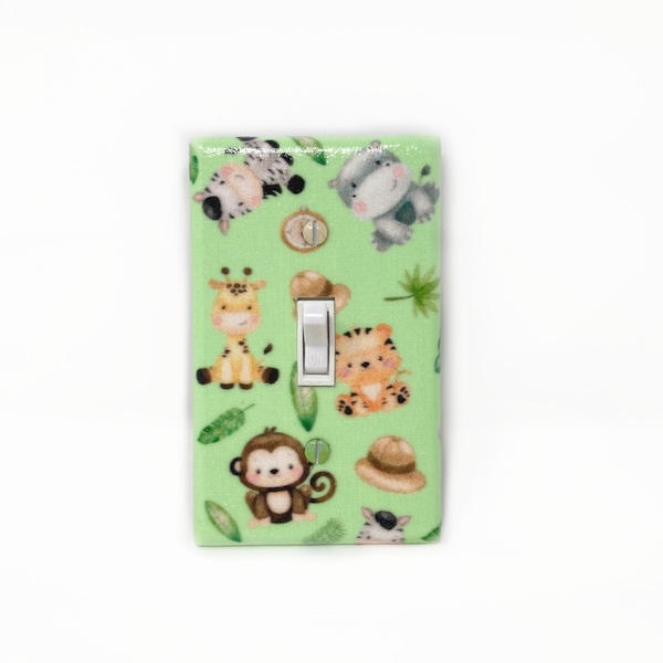 Safari Nursery Decor, Light Switch Cover, Jungle Animals, Boy Nursery Decor, Baby Shower Gift