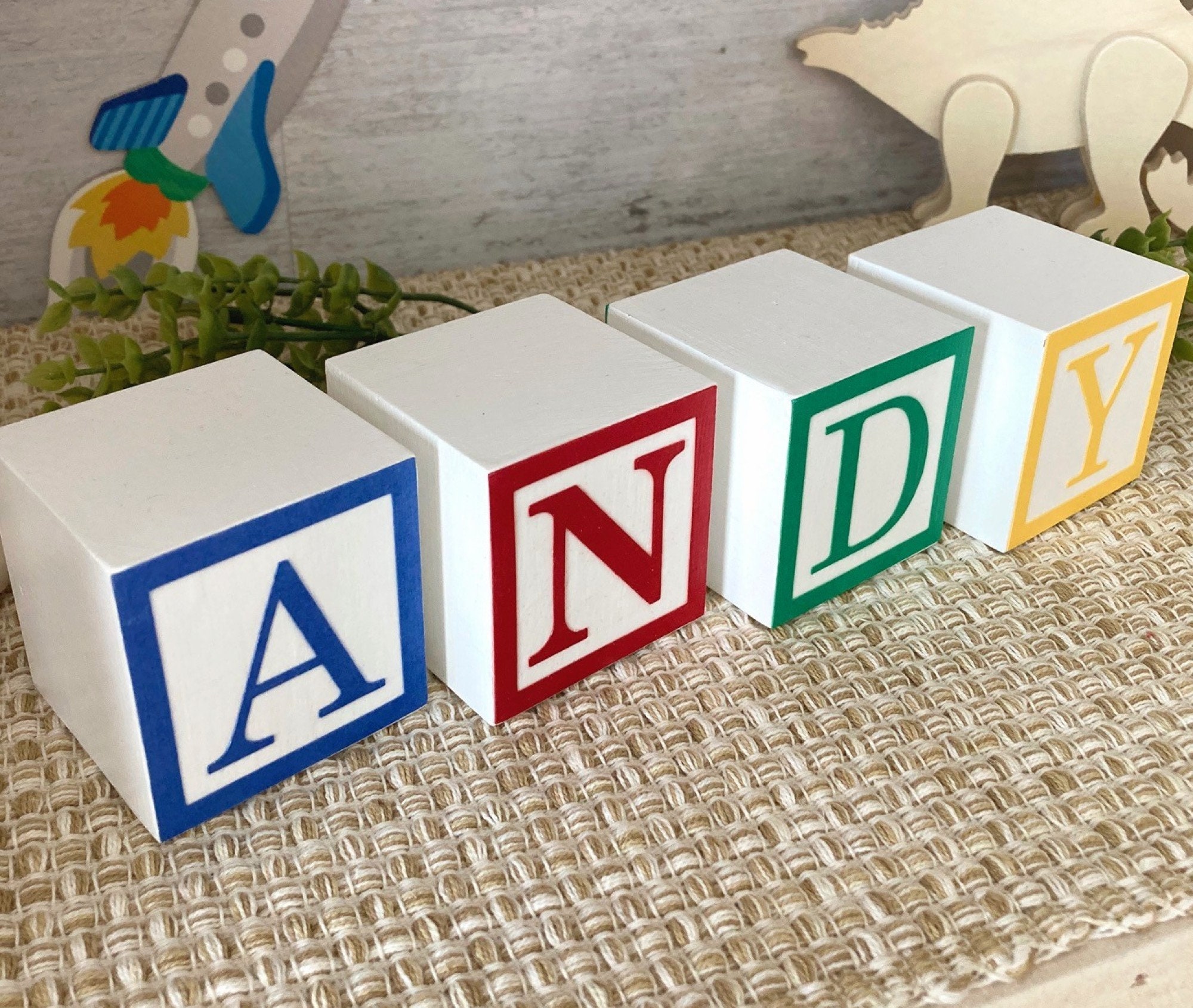Toy Story Block Letters Wooden