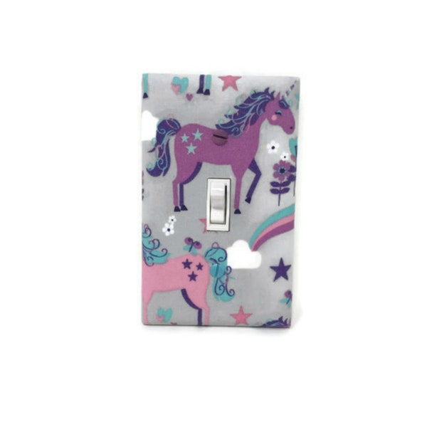 Unicorn Bedroom, Light Switch Cover, Unicorn Decor, Girls Room Decor, Unicorn Gift