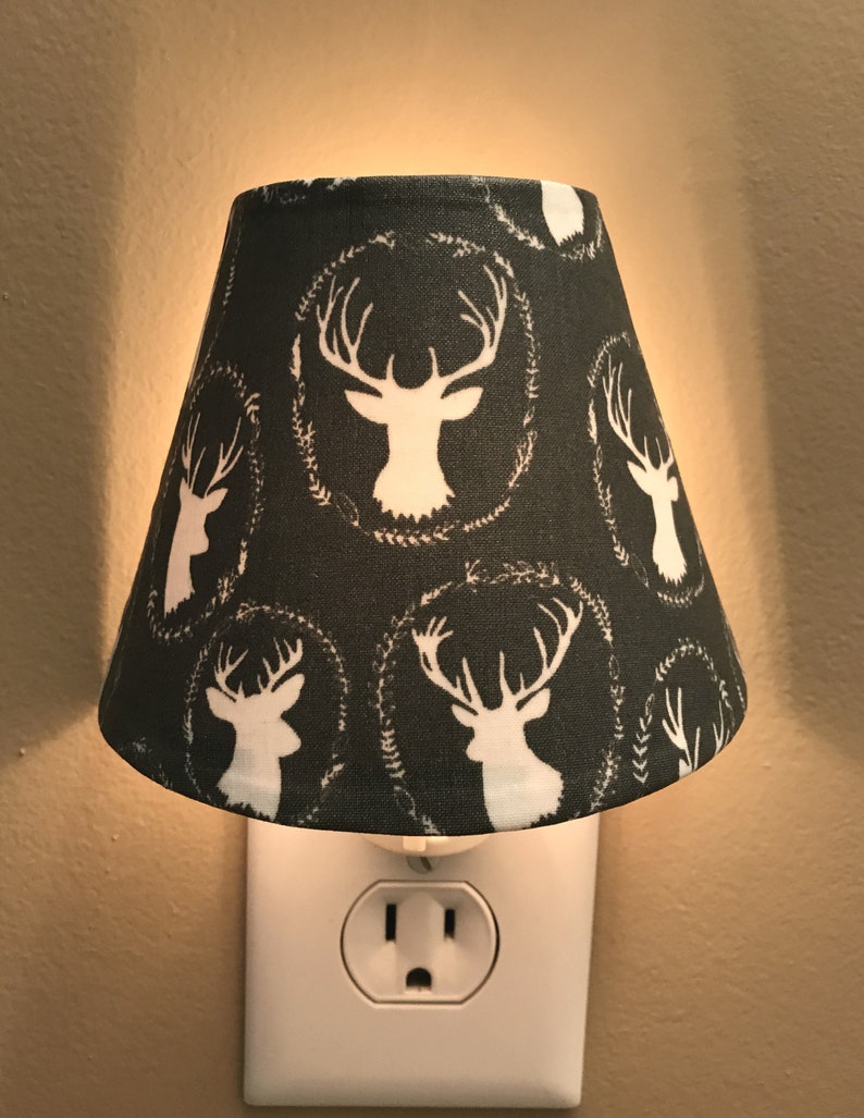 Deer Decor Night Light Woodland Nursery Decor Baby Shower Etsy