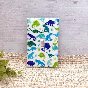 Cubierta de interruptor de luz de dinosaurio: decoración de habitación de bebé niño