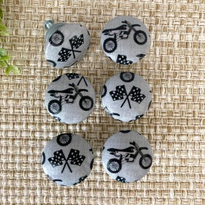 Dirt Bike Wooden Drawer Pulls: Motocross Boys Room Decor
