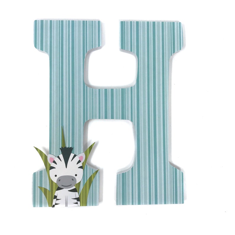Safari Nursery Decor Wooden Letters Nursery Wall Letters Etsy