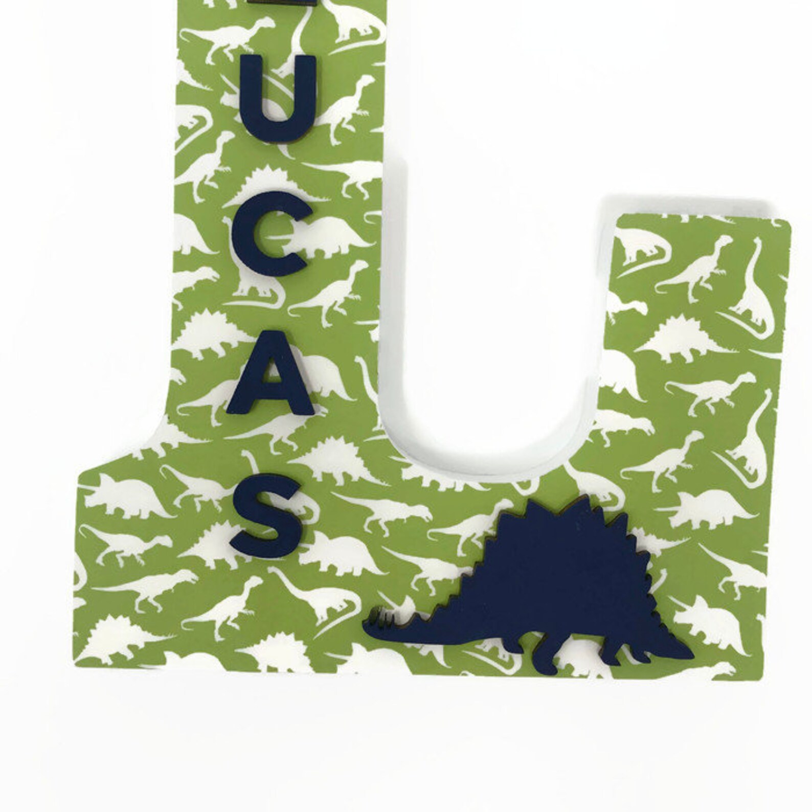 Dinosaur Wall Decor Wooden Letters Dinosaur Nursery Etsy