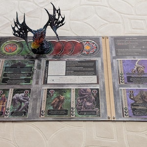 Cthulhu Death May Die compatible premium two layer Monster board & Unknown overlay