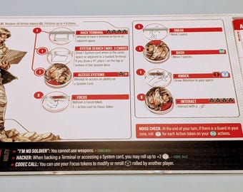Metal Gear Solid board game compatible overlays