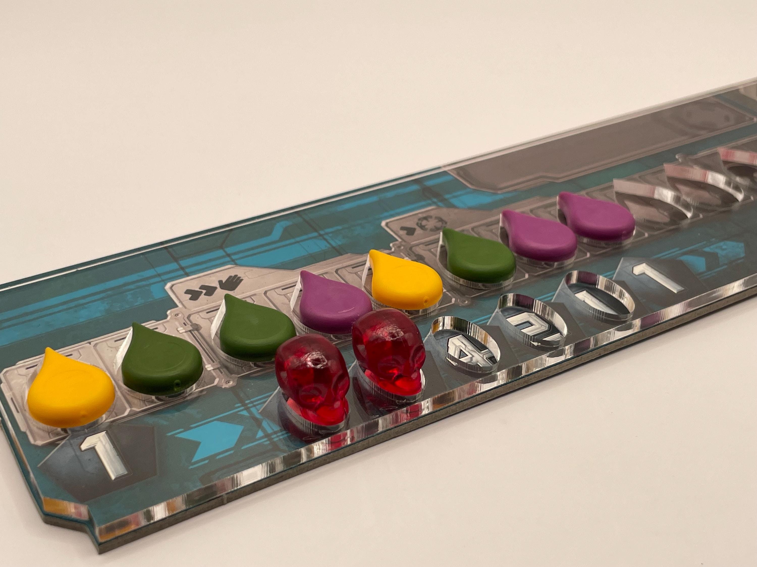 Adrenaline board game compatible acrylic overlays
