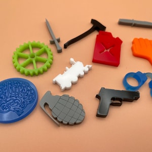 Acrylic board game tokens