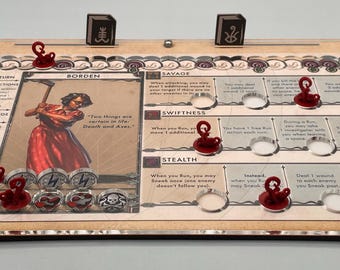 Cthulhu Death May Die compatible: 2-layer player board overlay