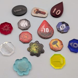 S.T.A.L.K.E.R board game compatible acrylic tokens