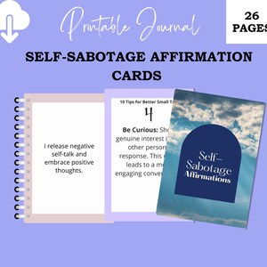 Cartões de Afirmação de Auto-Sabotagem Afirmações Terapia para Meninas Negras Guia de Afirmação Pacote de Amor Próprio Afirmação Autoafirmação Boss Baby