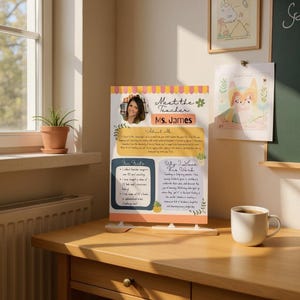 Meet the Teacher Template – Editable & Fun First Day Introduction