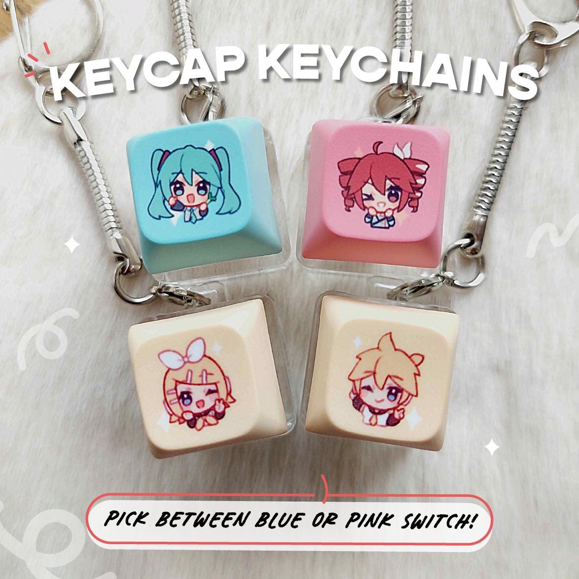 Vocaloid Keycap Fidget Toy: Hatsune Miku, Kagamine Rin & Len