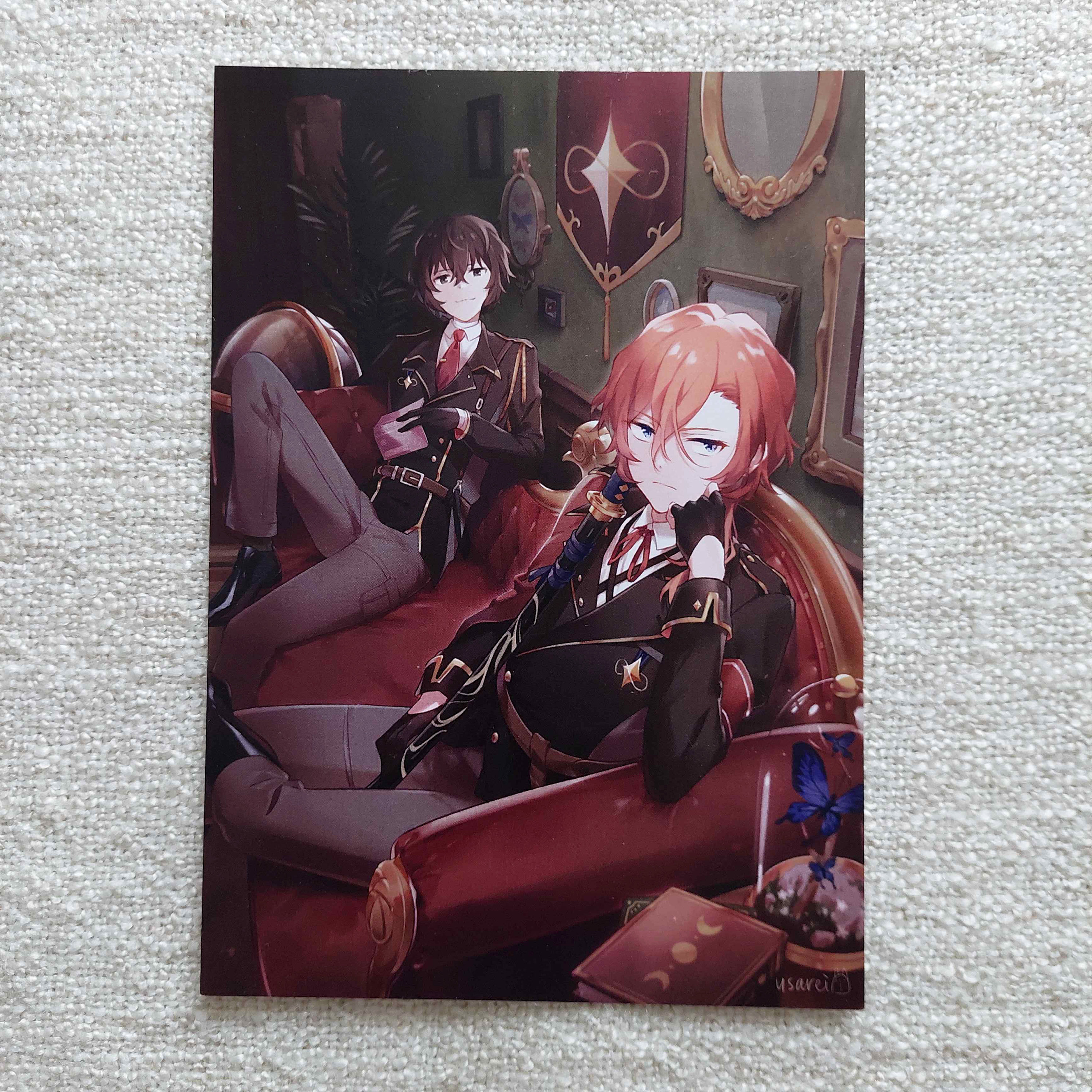 文豪ストレイドッグス 総黒プリント 太宰と中也 [Military!AU]