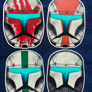 Delta Squad Commando Helmet Sticker - Glows In The Dark!