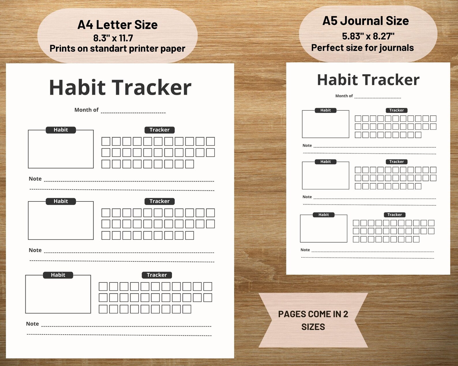Minimalist Printable Habit Tracker: Build Daily Routines, Achieve Goals ...