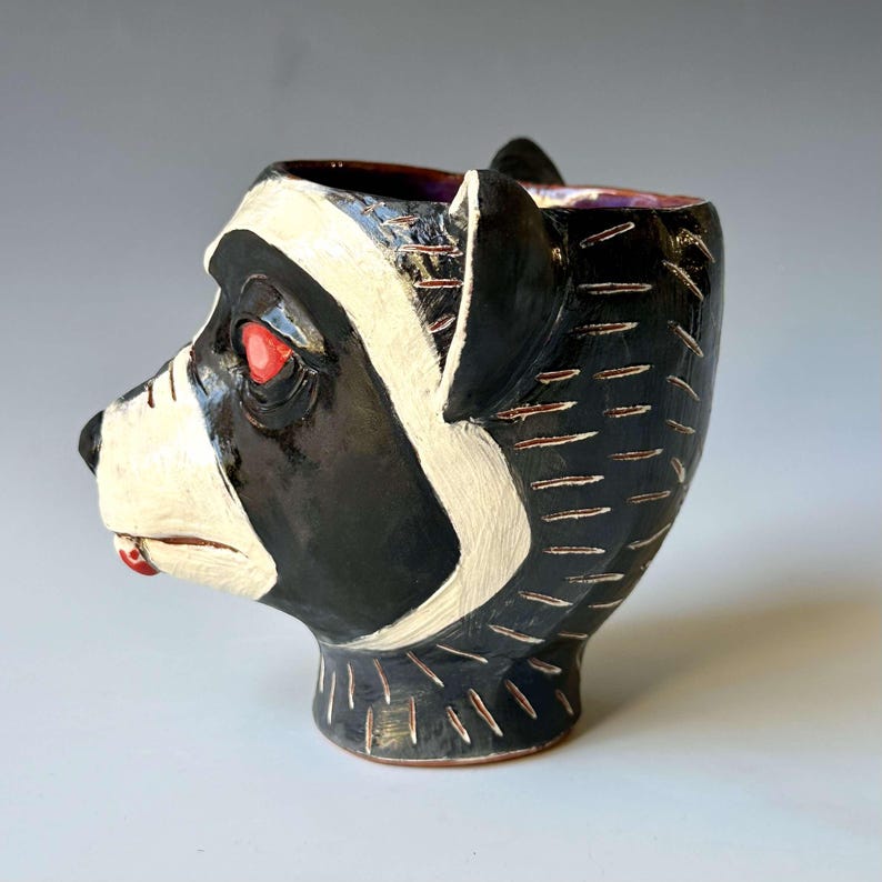 Raccoon Vampire Face Cup - Etsy