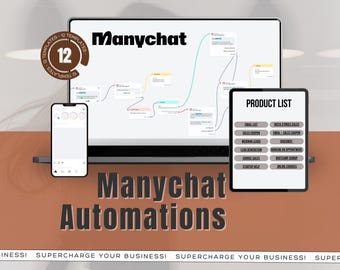 Plantillas de automatización de ManyChat con PLR y MRR / Flujos de chatbot para generación de leads y ventas / Revender productos digitales para generar ingresos pasivos
