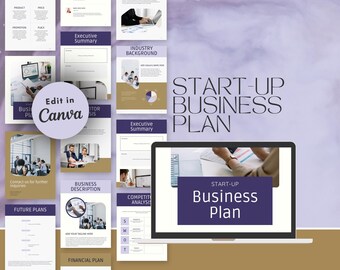 Business Plan Template, Business Plan, Start-Up Workbook, Small Business Owner Planner
