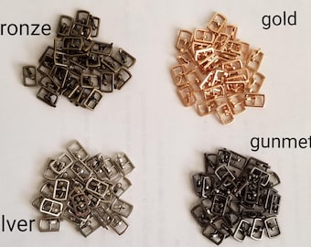 DIY doll size Buckles for making doll belts, shoes, bags, purses, etc