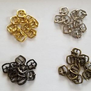 DIY doll size Buckles for making doll belts, shoes, bags, purses, etc