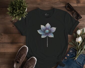 Lotus Flower T-Shirt: Purple Bloom Yoga Top