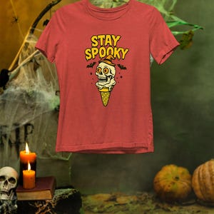 Stay Spooky Shirt -- Skull Ice Cream Tee -- Sweet Horror T-Shirt