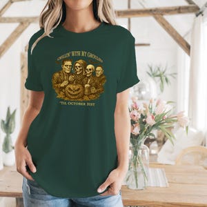 Halloween Ghouls Shirt -- Chillin With Ghouls Tee -- Spooky Friends Halloween T-Shirt