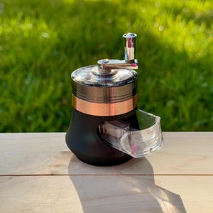 Small Hand Cranked with Drawer Herb Grinder Spice Crusher Tobacco Smoke Grinder Gift