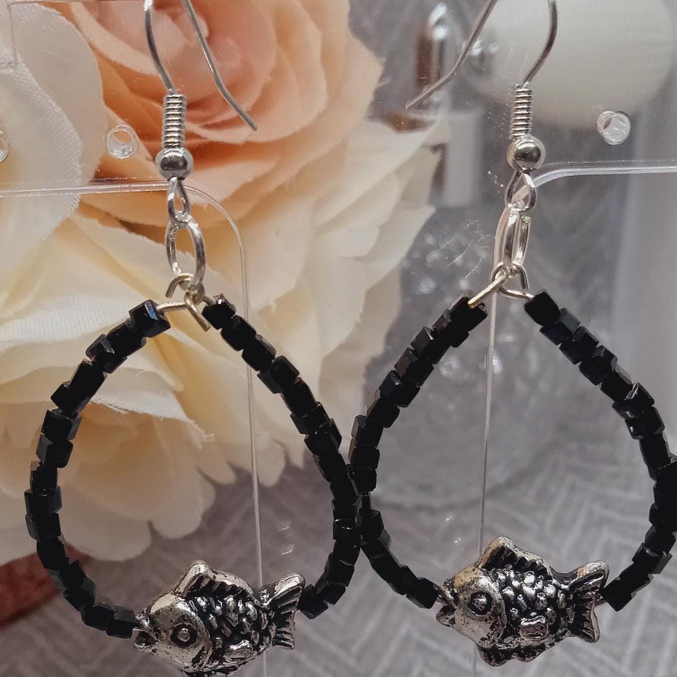 Boucles D'oreilles Pendantes Artisanales En Cristal Swarovski - Doré, 5 Cm - Neuves Avec étiquettes