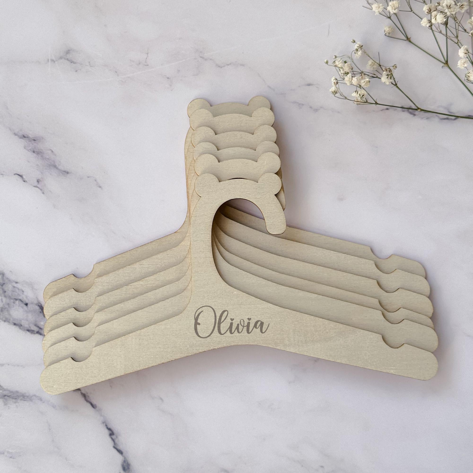 Baby Cloth Rack Present Personalized Baby Clothes Rack Hangers, Wooden Baby Hangers With Name ...