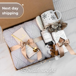 Cozy Winter Gift Box, Christmas Gift for Loved One, Holiday Care Package for Friend, Birthday Gift for Her, Thanksgiving Gift for Parents