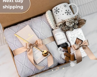 Cozy Winter Gift Box, Christmas Gift for Loved One, Holiday Care Package for Friend, Birthday Gift for Her, Thanksgiving Gift for Parents