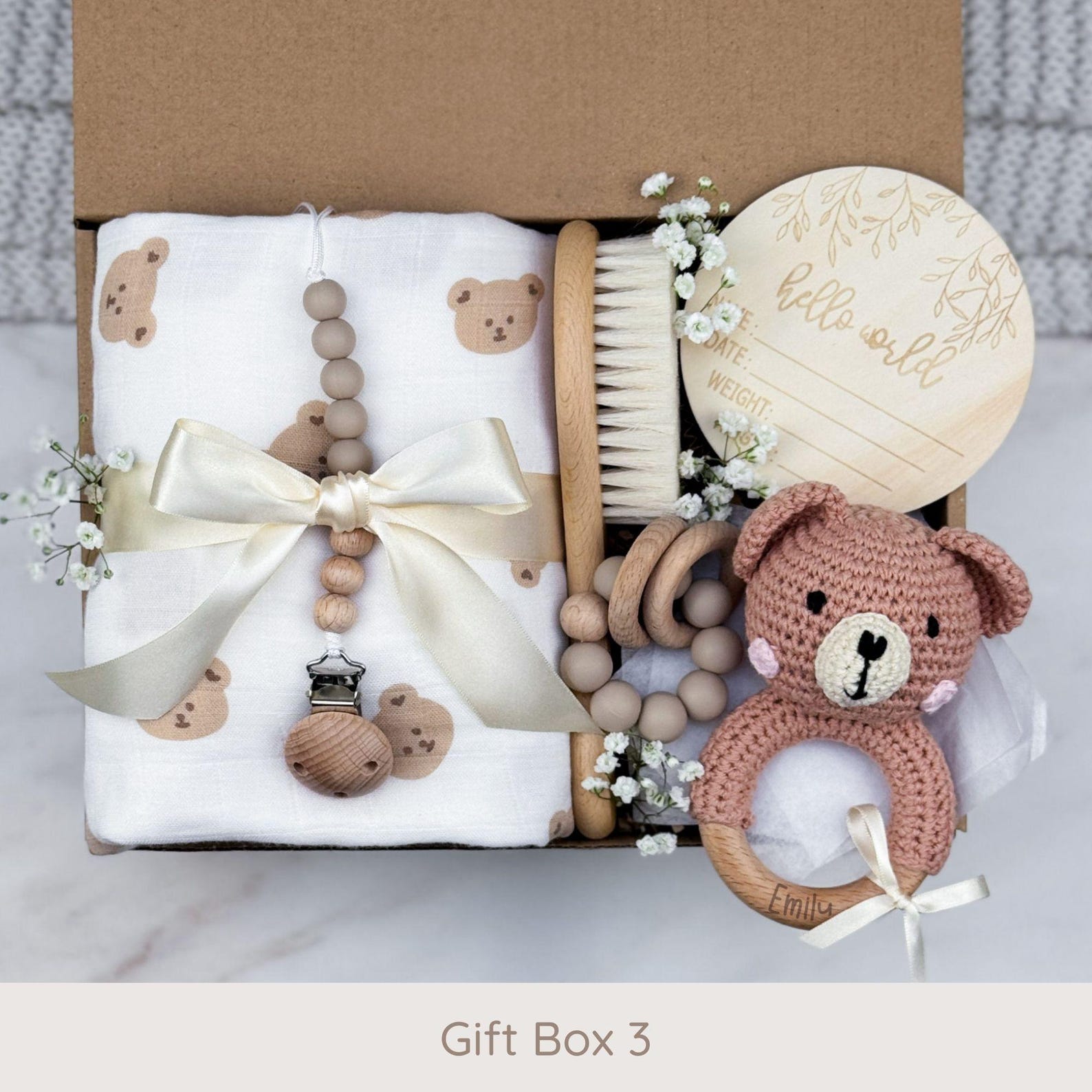 Custom Baby Gift Box, Personalized Pacifier Clip for New Baby — free download