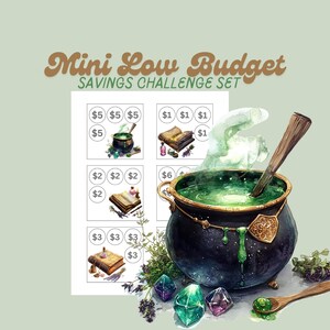 Minijuego digital de ahorros de bajo presupuesto / Magia de hechizos / Rastreador de sobres de efectivo / Tamaño 3x3