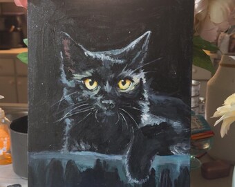Custom Pet Portrait Acrylic Painting