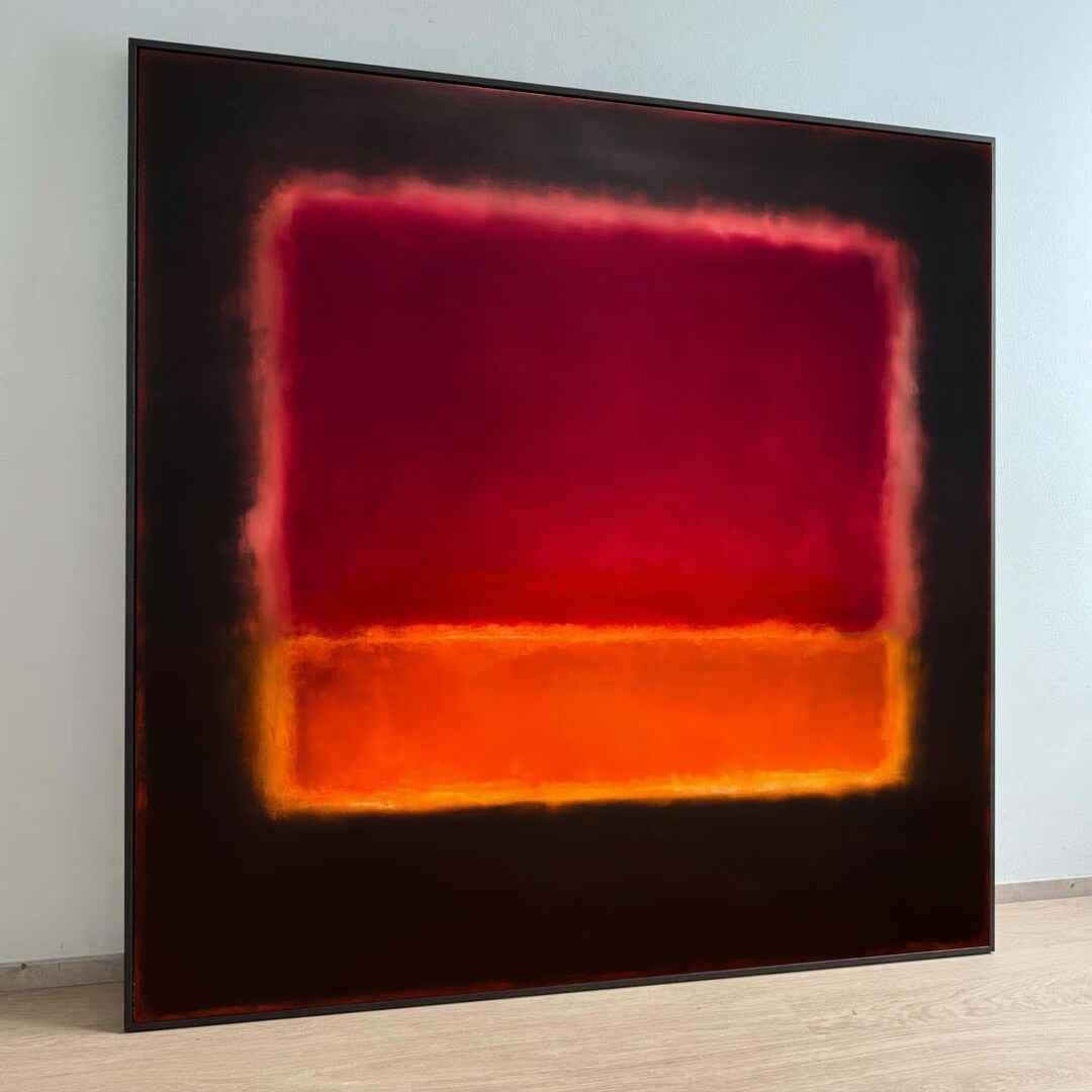 Blocks Mark Rothko Mark Rothko Abstract Canvas Print: Red & Orange Color Block Art - Etsy