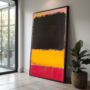 Mark Rothko Abstract Canvas Print: Modern Color Block Wall Art