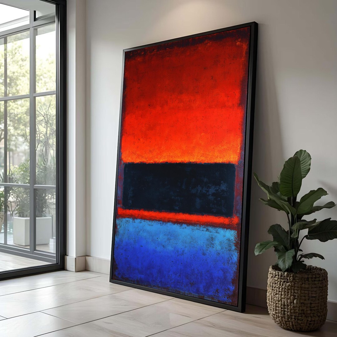 Abstract Color Block Canvas Print: Modern Expressionist Wall Art - Etsy