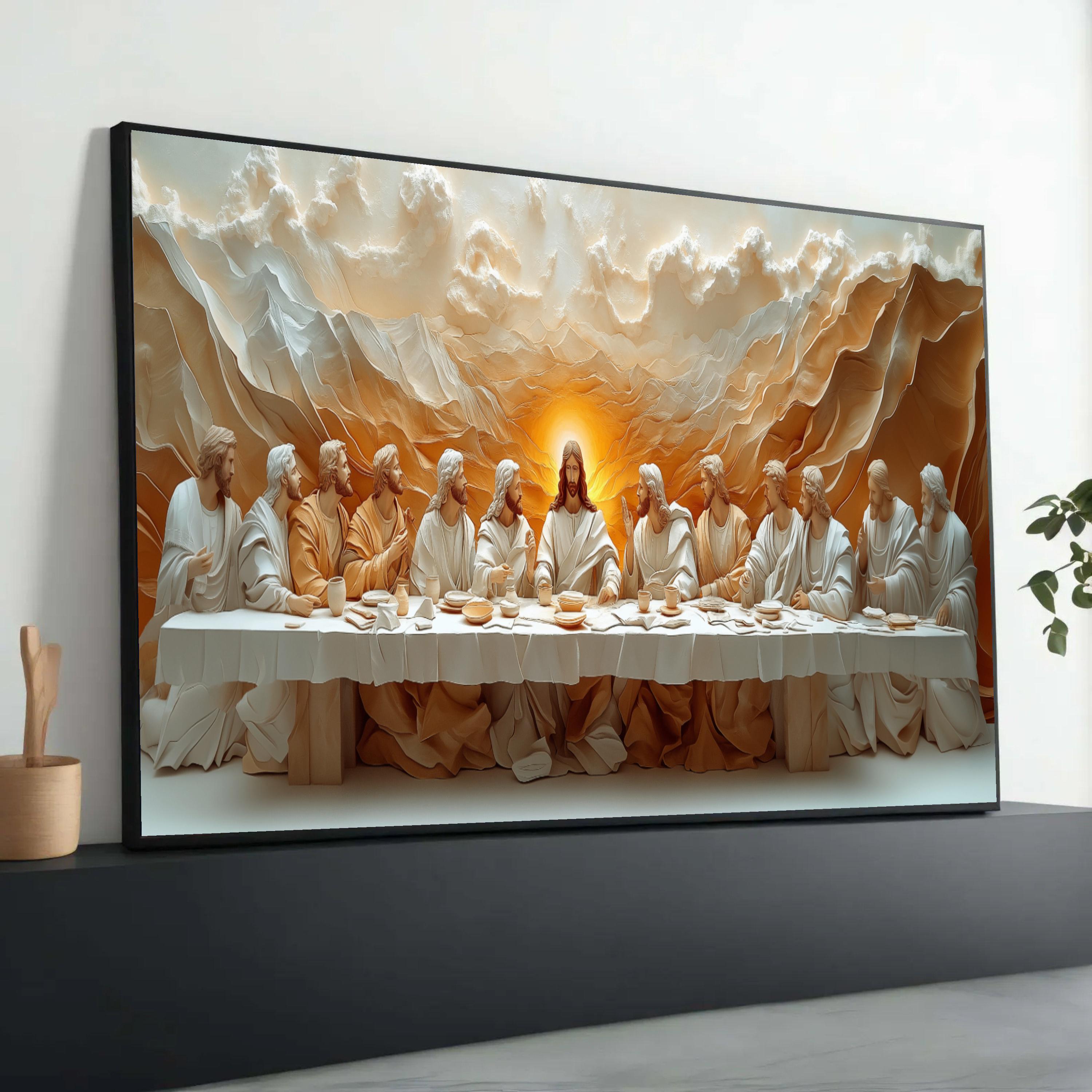 The Last Supper Canvas Print, Religious Christian Wall Art - Etsy