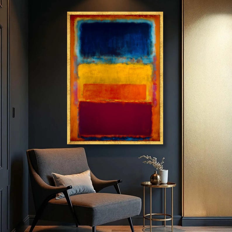 Blocks Mark Rothko Mark Rothko Abstract Canvas Print: Color Block Expressionist Art - Etsy