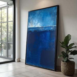 Mark Rothko Blue Canvas Painting, Mark Rothko Production, Mark Rothko art,Canvas Painting,Mark Rothko,Large Wall Art,Craft Gift