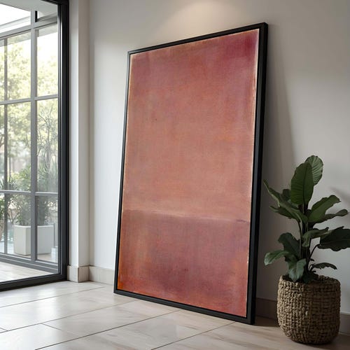 Mark Rothko Inspired Canvas Print, Large Abstract Wall Art, Textured Painting