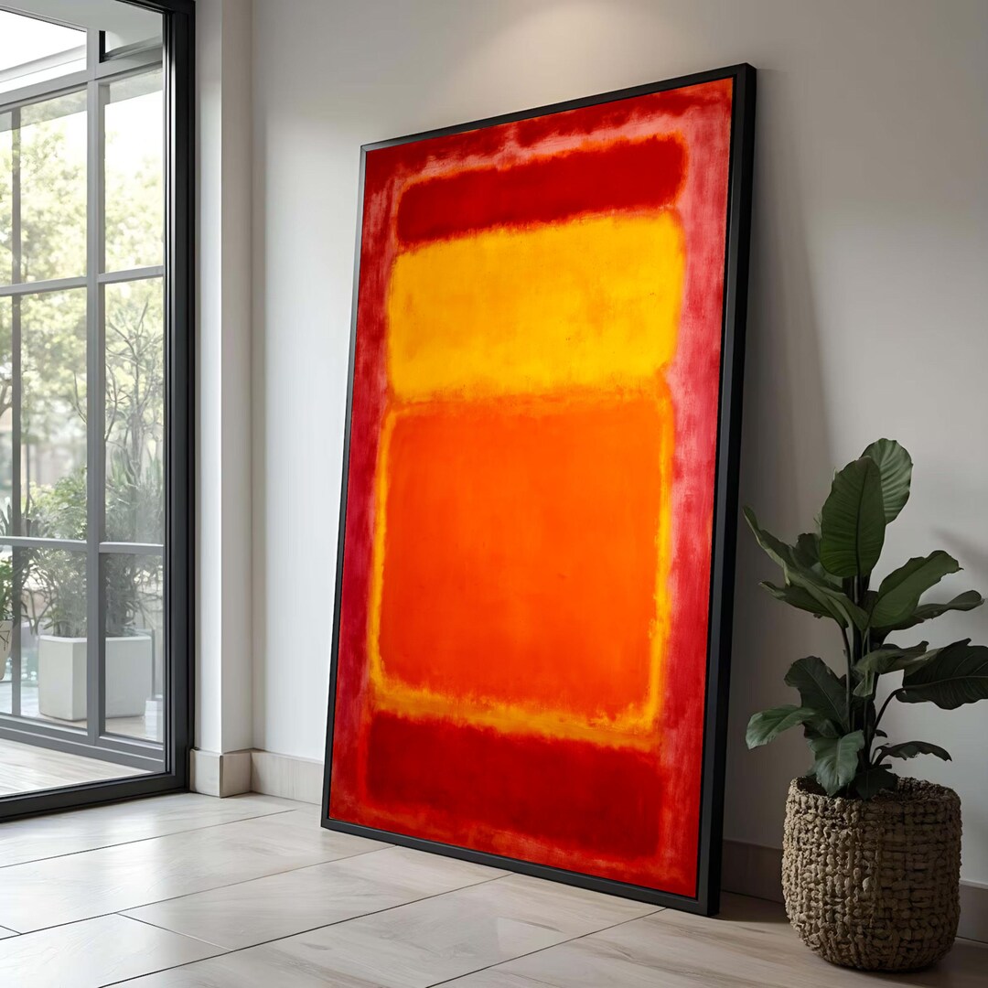 Blocks Mark Rothko Mark Rothko Style Color Blocks Canvas Print, Modern Abstract Wall Art ...